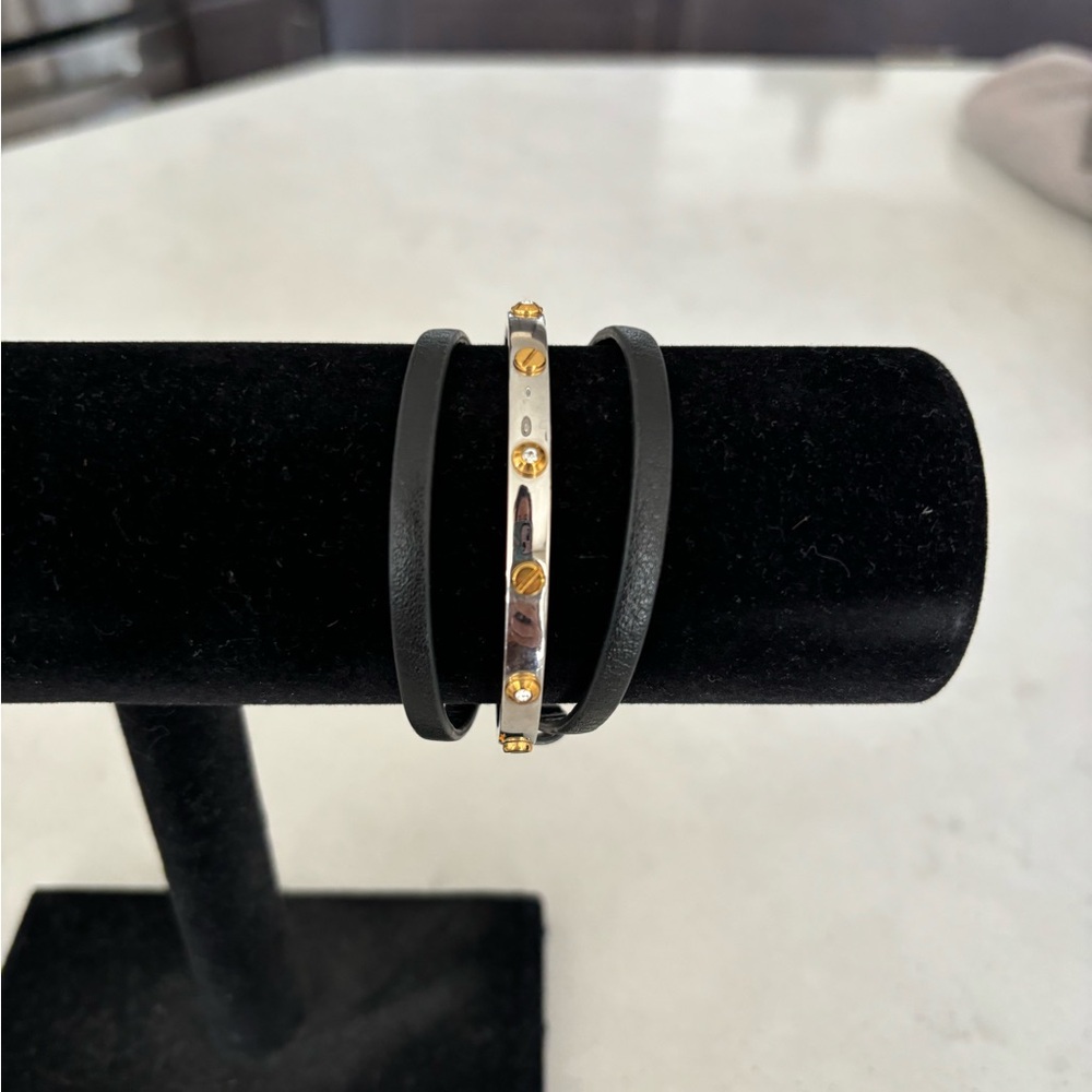 Henri Bendel leather bracelet